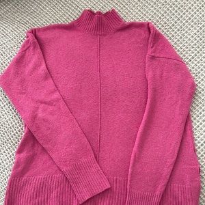 Tahari pink turtle neck sweater